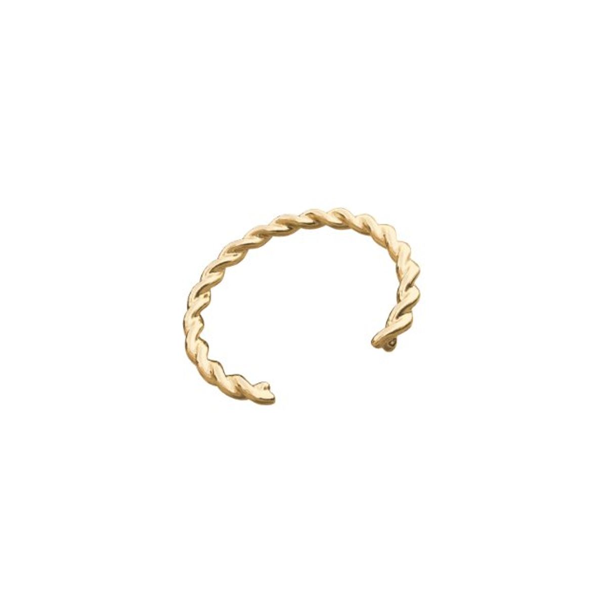 Cuff Twisted Pierce25 14 Karat Guld Ørering fra Nordahl Andersen