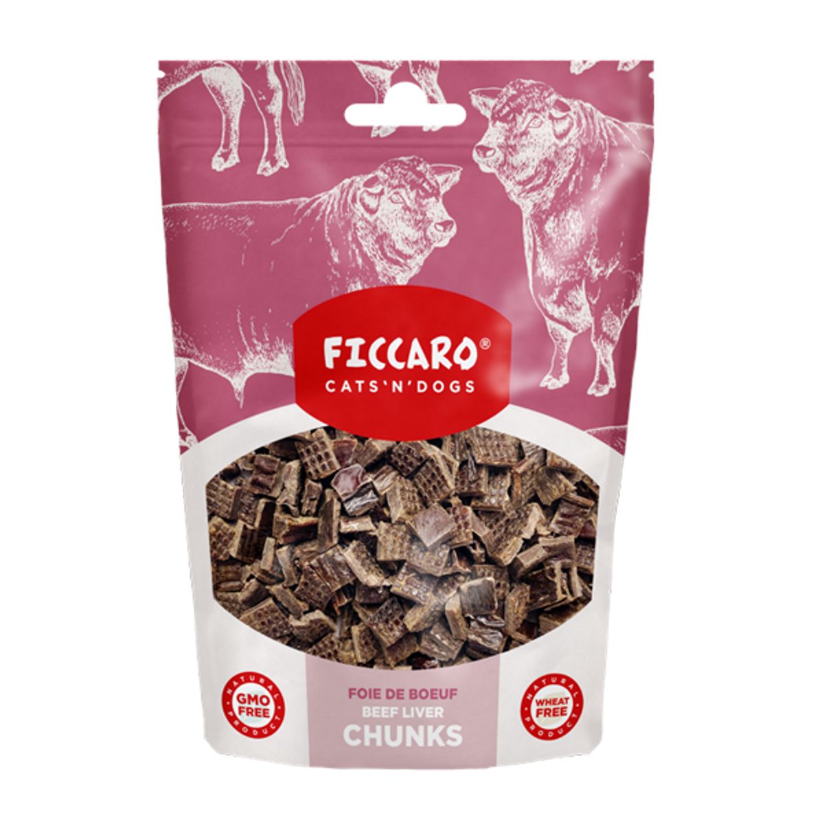 Ficcaro okselever hundegodbidder, 100g