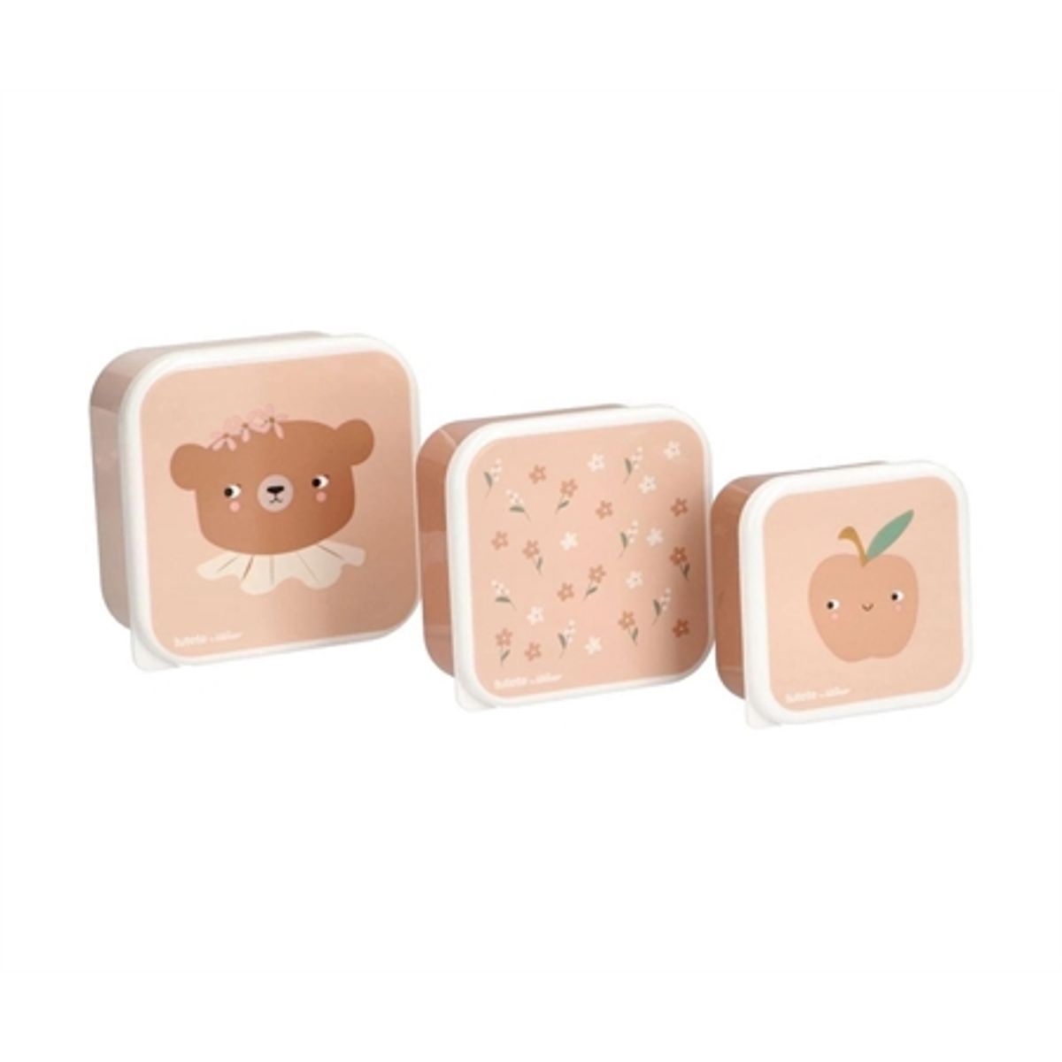 TUTETE 3-pak Snack Madkasser Daisy Bear