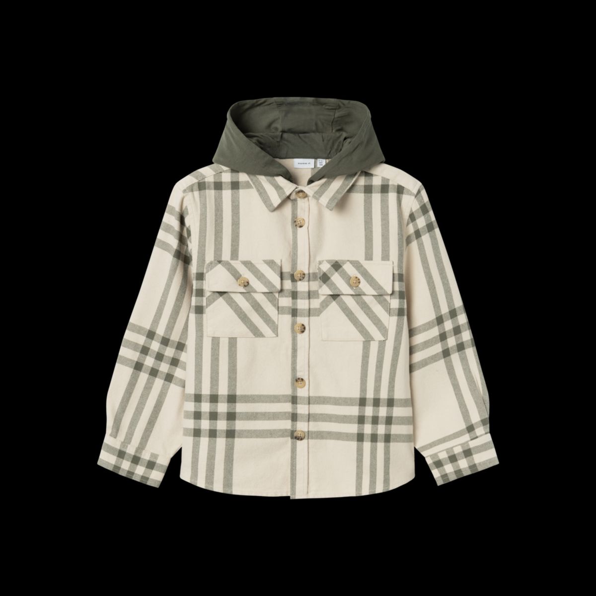 NAME IT Overshirt Osom Tea Leaf