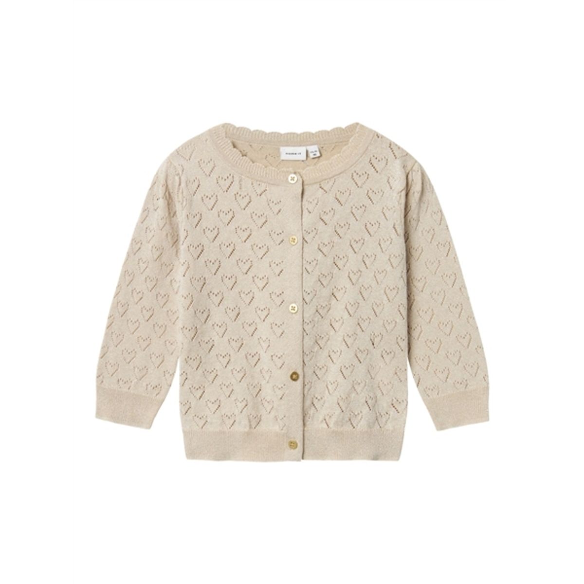 NAME IT Glimmer Cardigan Riglitter Frosted Almond