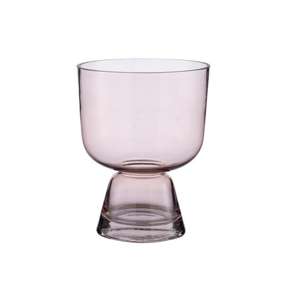 CORA GLAS VASE PEACH