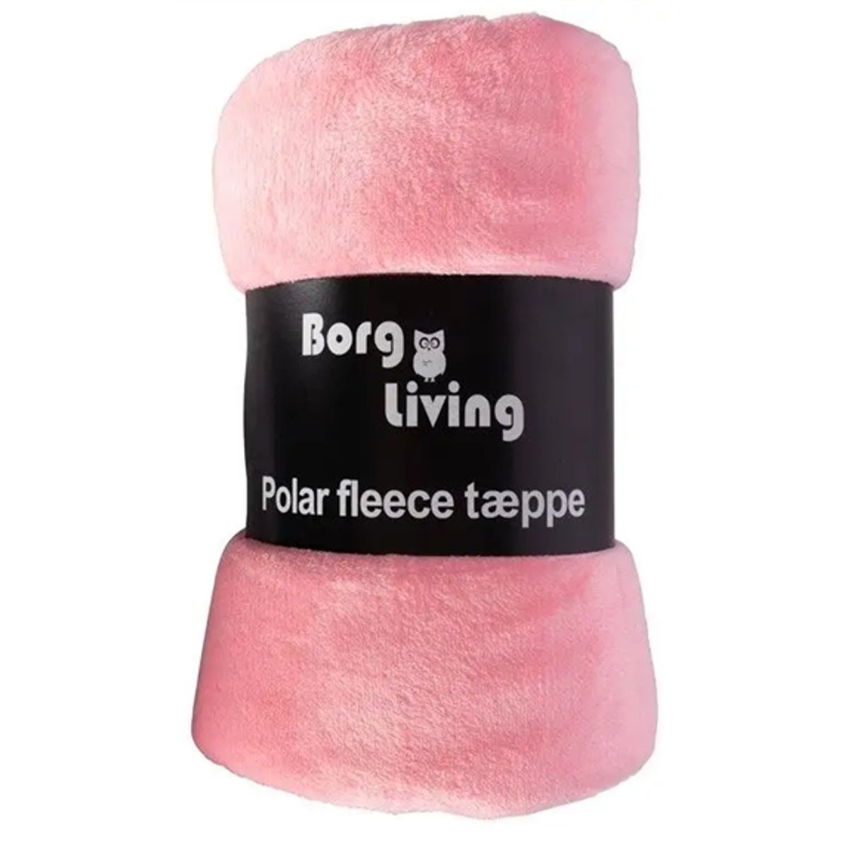 Fleece tæppe - Lyserød - 150x200 cm - Blødt og lækkert sofatæppe - Borg Living