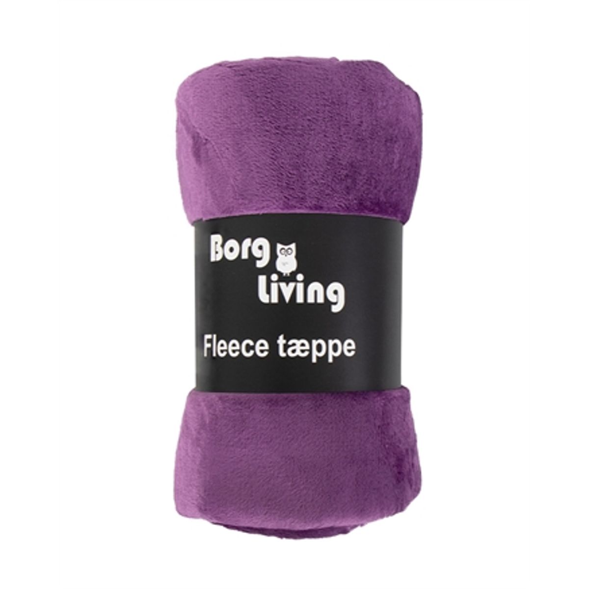 Fleece tæppe - Lilla - 150x200 cm - Blødt og lækkert sofatæppe - Borg Living