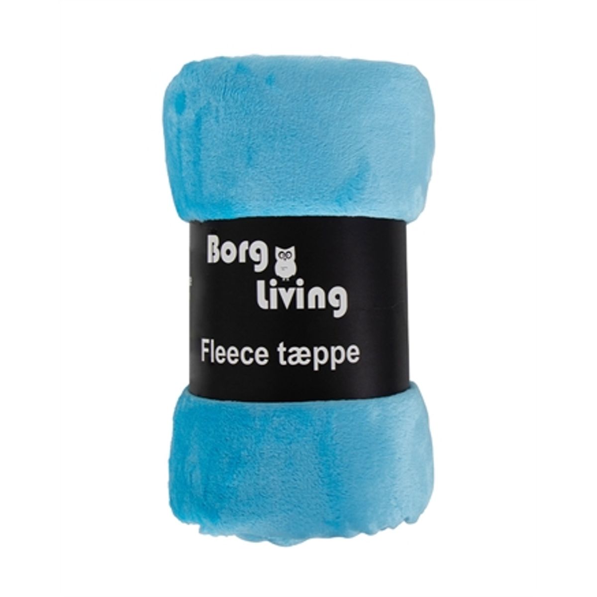 Fleece tæppe - Lyseblå - 150x200 cm - Blødt og lækkert sofatæppe - Borg Living