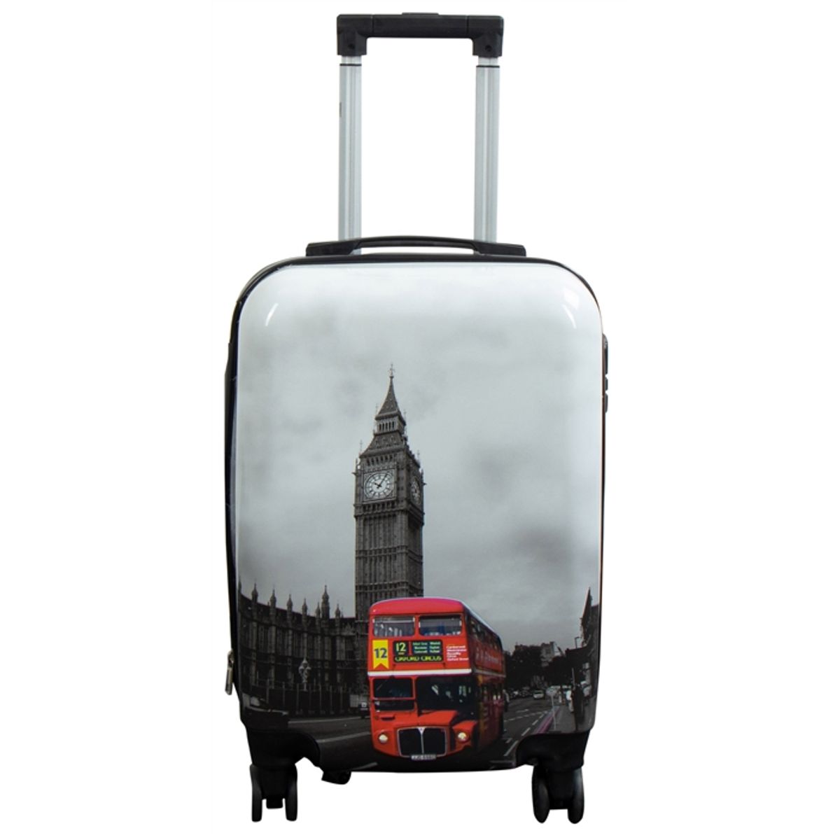 Kabine kuffert - Hardcase letvægt kuffert - Trolley med motiv - Big Ben