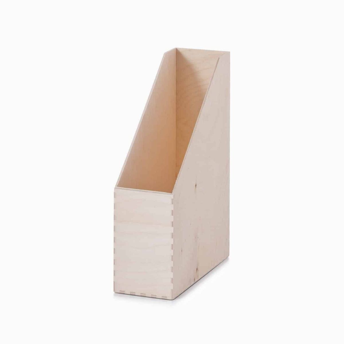 Bianca - Magasinholder i birketræ - Beige - 9cm x 23cm x 31cm