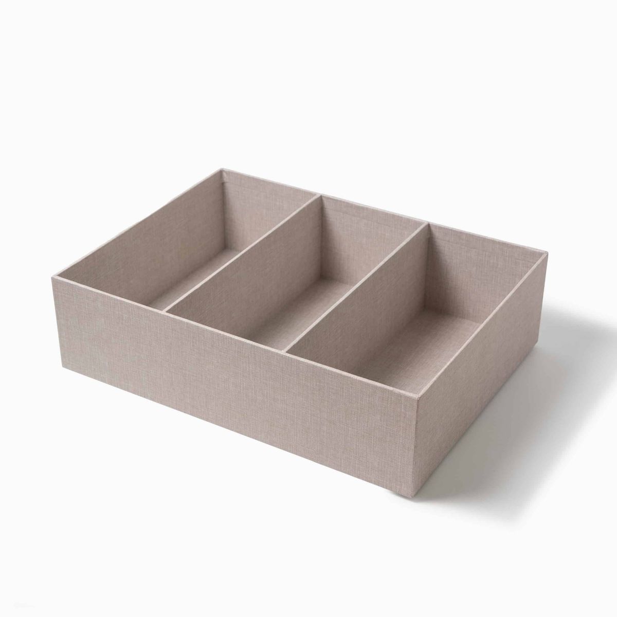 Svea - Kasse med 3 rum - Beige - 40cm x 30cm x 11cm