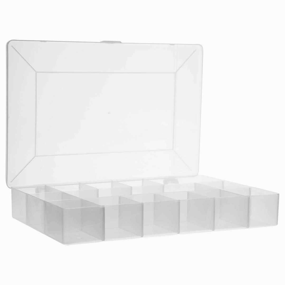 Five - Sorteringskasse med låg - Transparent - 27,2cm x 18cm x 4cm - Liva