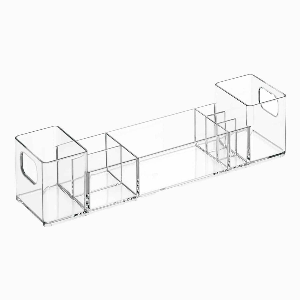 Nora - Organizer til makeup - Transparent - 7,1cm x 30,5cm x 7,7cm