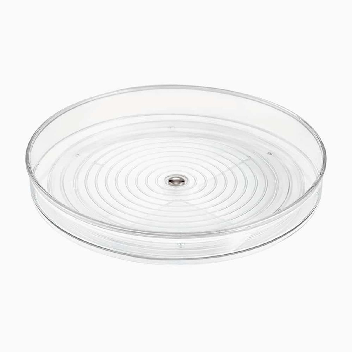 Sabina - Turntable (lav) - Transparent - 23cm x 23cm x 4,3cm