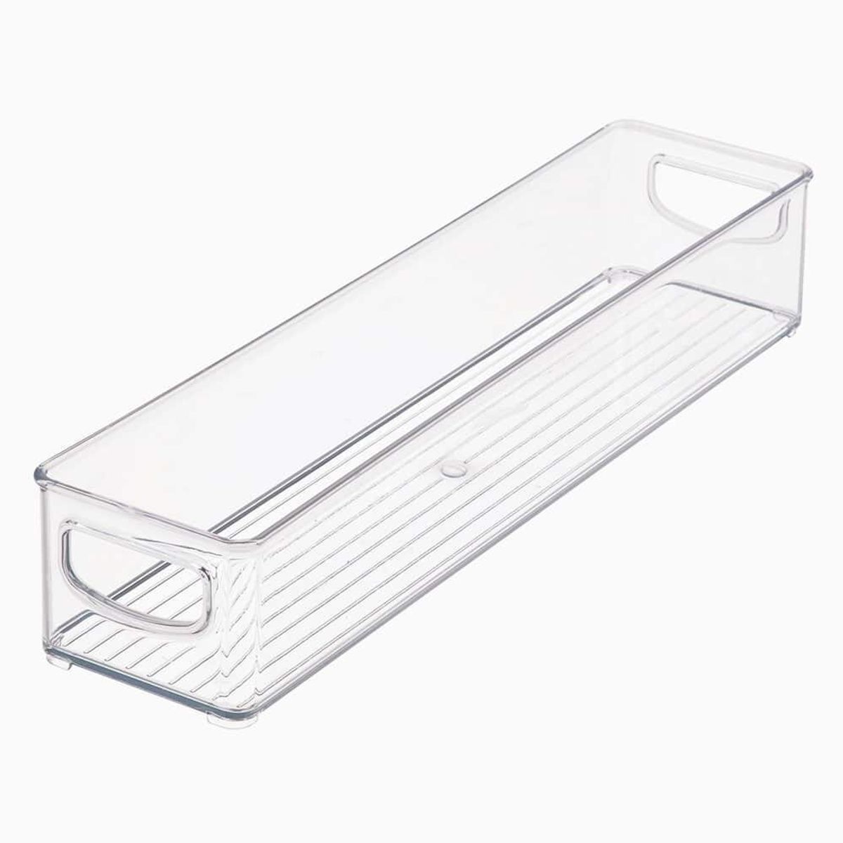 Alberte - Stabelbare opbevaringskasser (dybde: 40,8 cm) - Transparent - 10,3cm x 40,8cm x 7,7cm