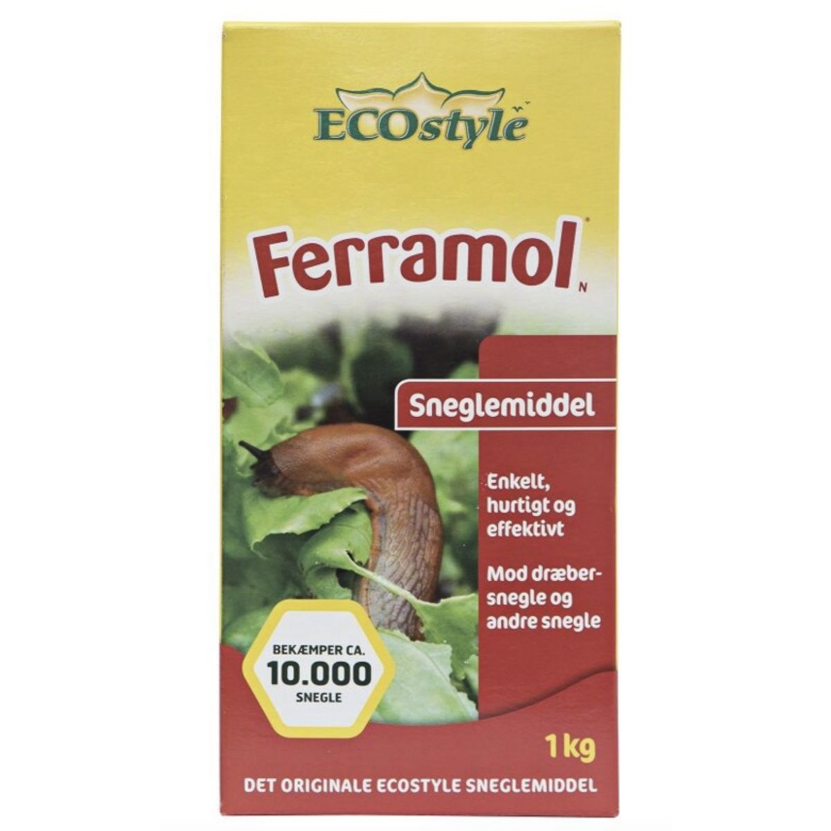 Ecostyle sneglebekæmpelse SnegleFri Ferramol 1 kg