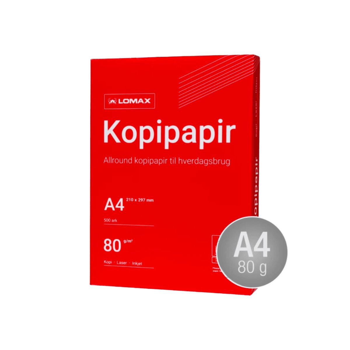 Kopipapir / printerpapir A4/80g/500 ark