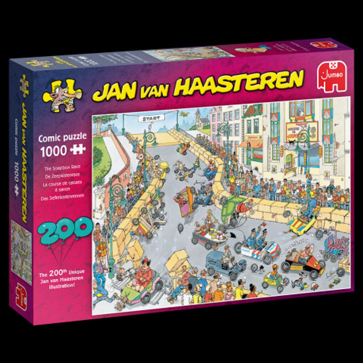 Jan Van Haasteren - 200th puzzle illustration celebration! - 1000 brikker