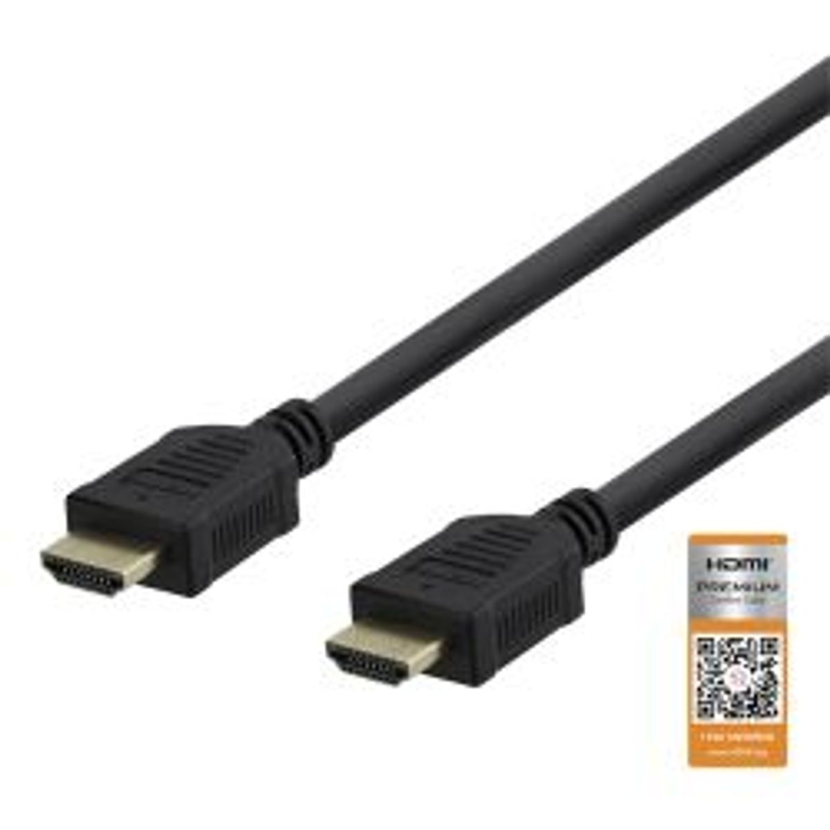 Deltaco Premium High Speed Hdmi Cable,4k60hz, 1,5m, Black - Ledning