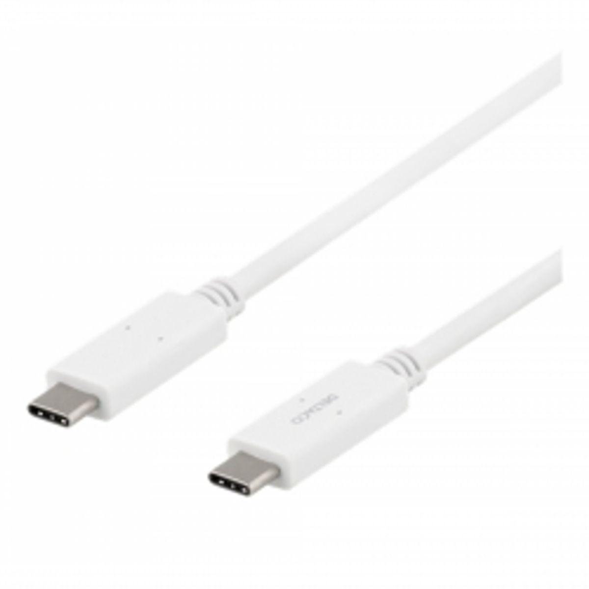 Deltaco Usb-c - Usb-c Cable, 5gbit/s, 5a, 1m, White - Ledning