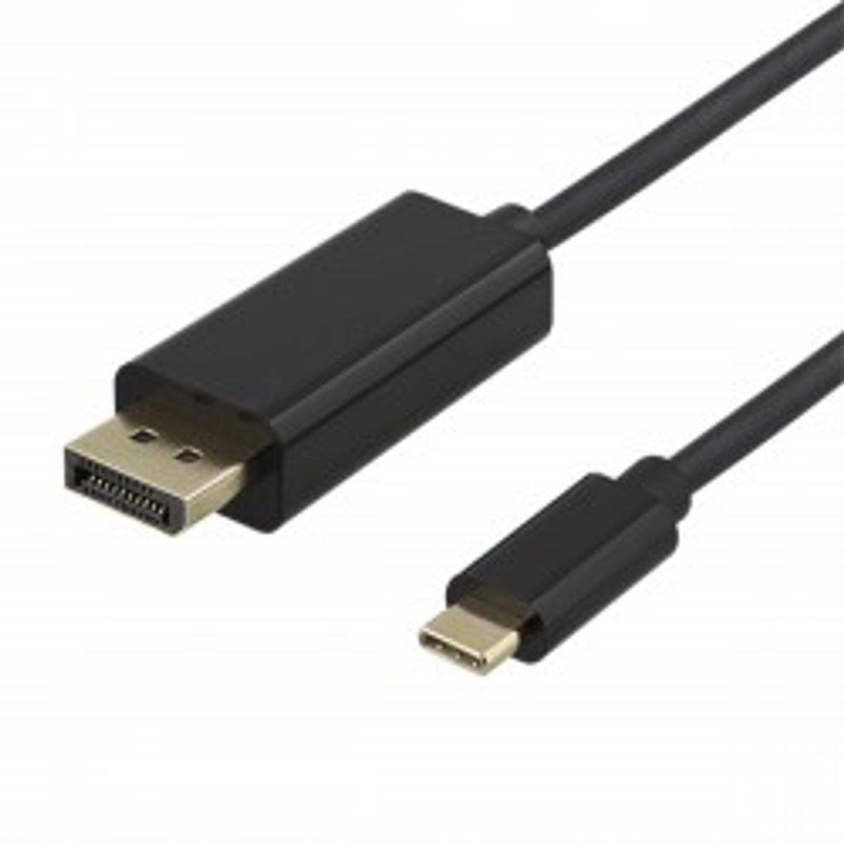 Deltaco Usb-c To Displayport-cable, 4k60hz, 1m, Black - Ledning