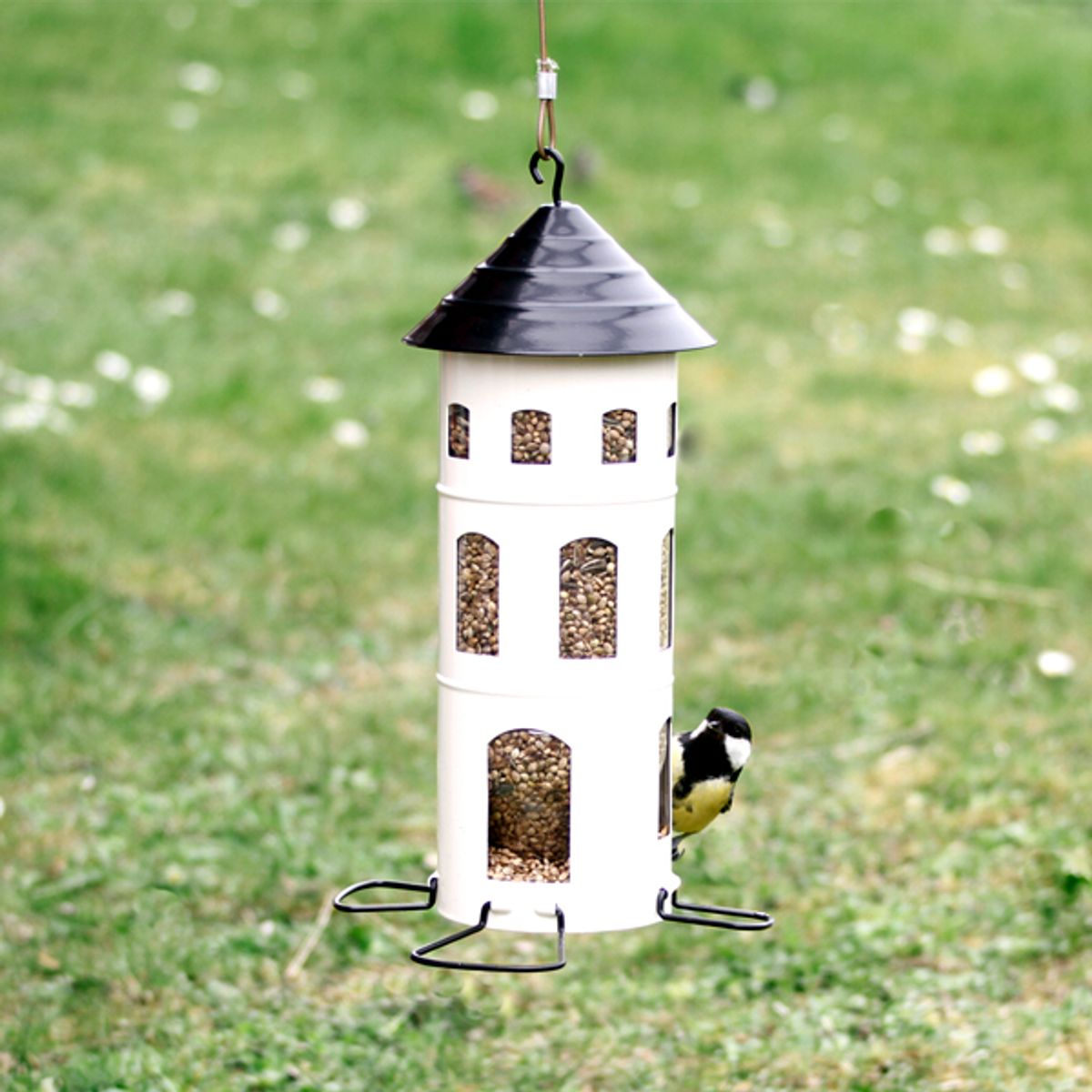 Wildlife Garden - Metal Foderautomat til foder - Hvid