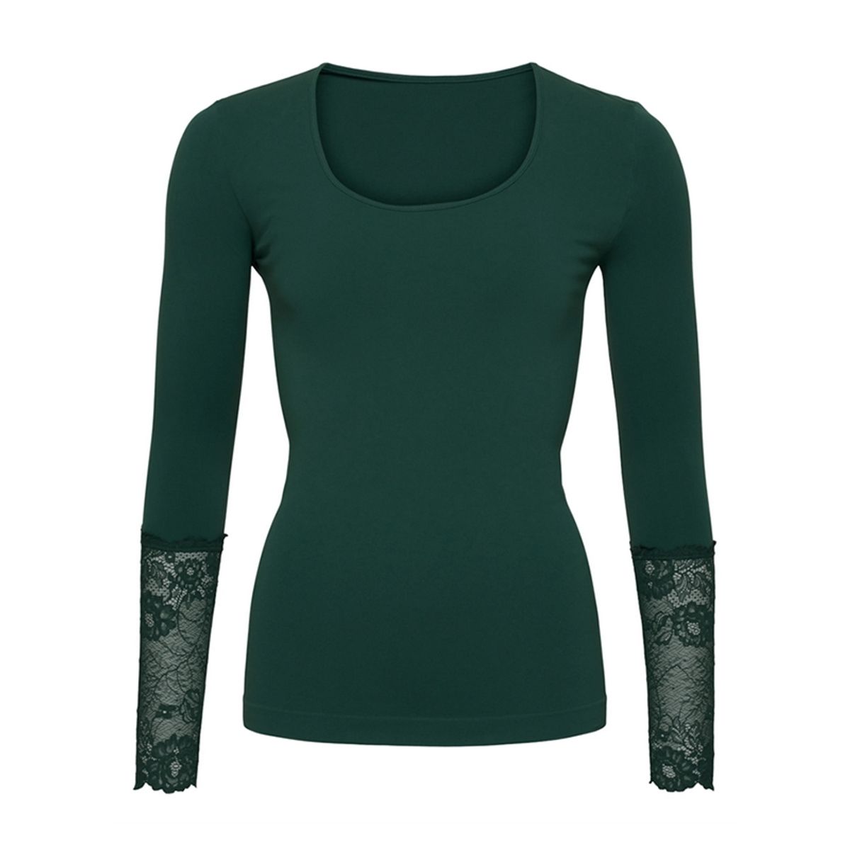 Tim & Simonsen Mary Bluse m/ blonde ærme - Verde