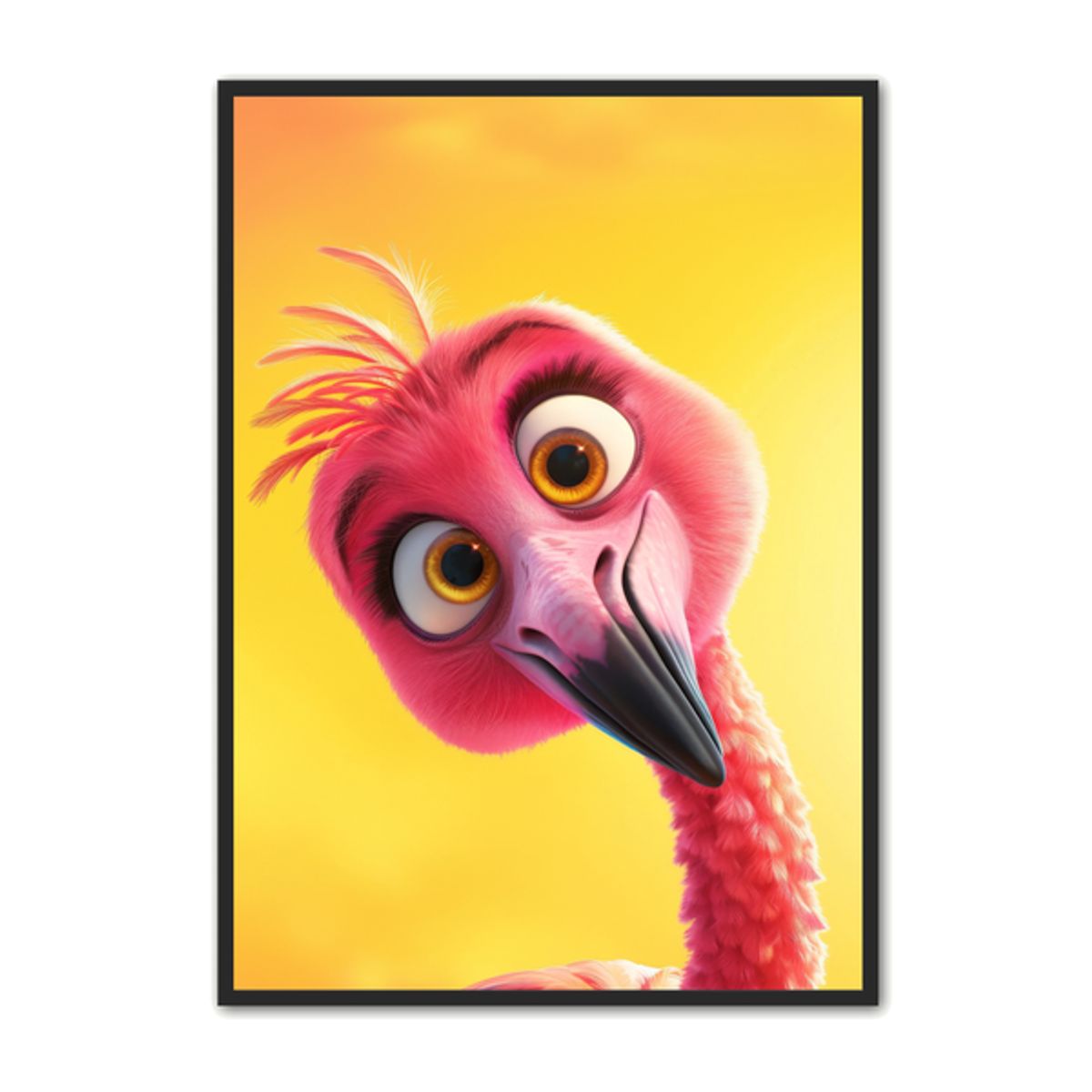 Flamingo Plakat 7 - Sjov og Farverig Børneplakat