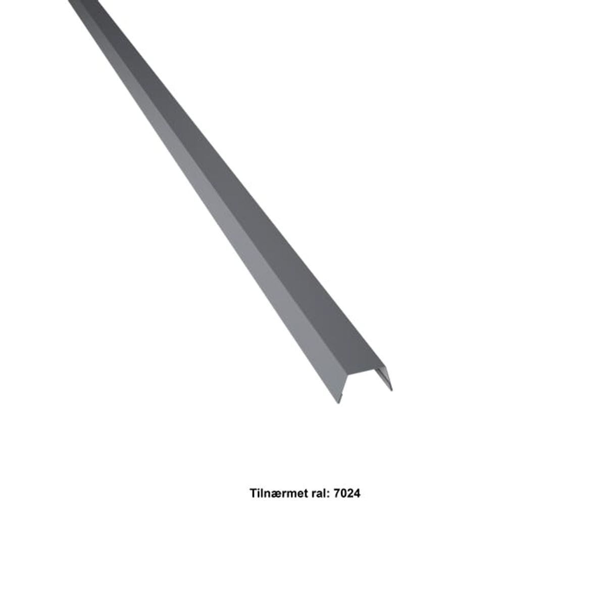 Vindskedekapsel. 25-30-25x2000 mm. - Koksgrå - 40 års garanti (0,50)