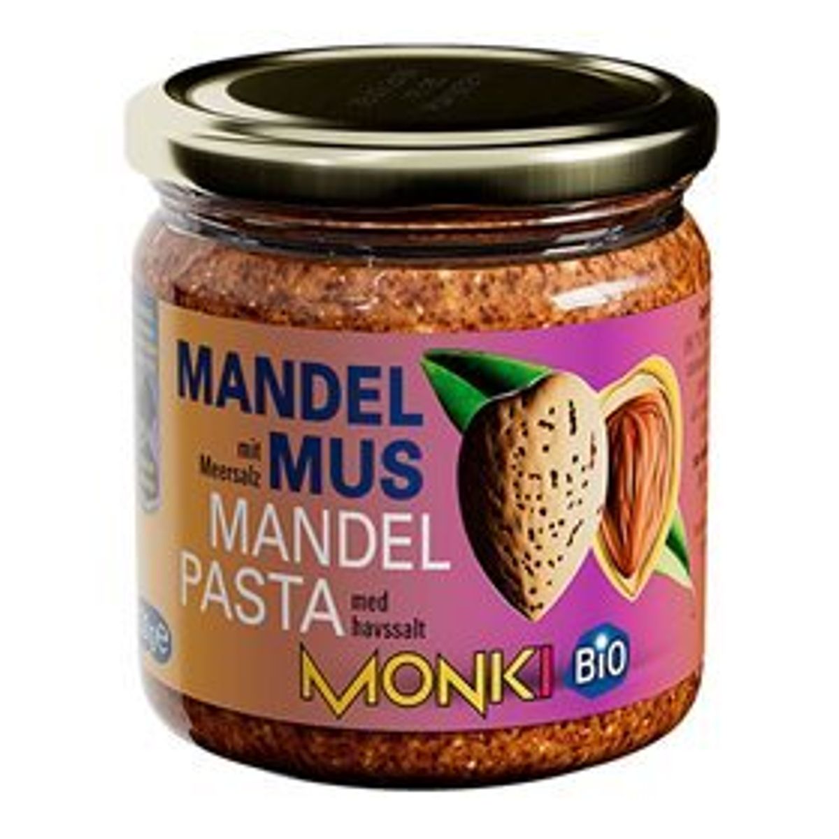 Monki Mandelsmør brun Ø Monki, 330g.