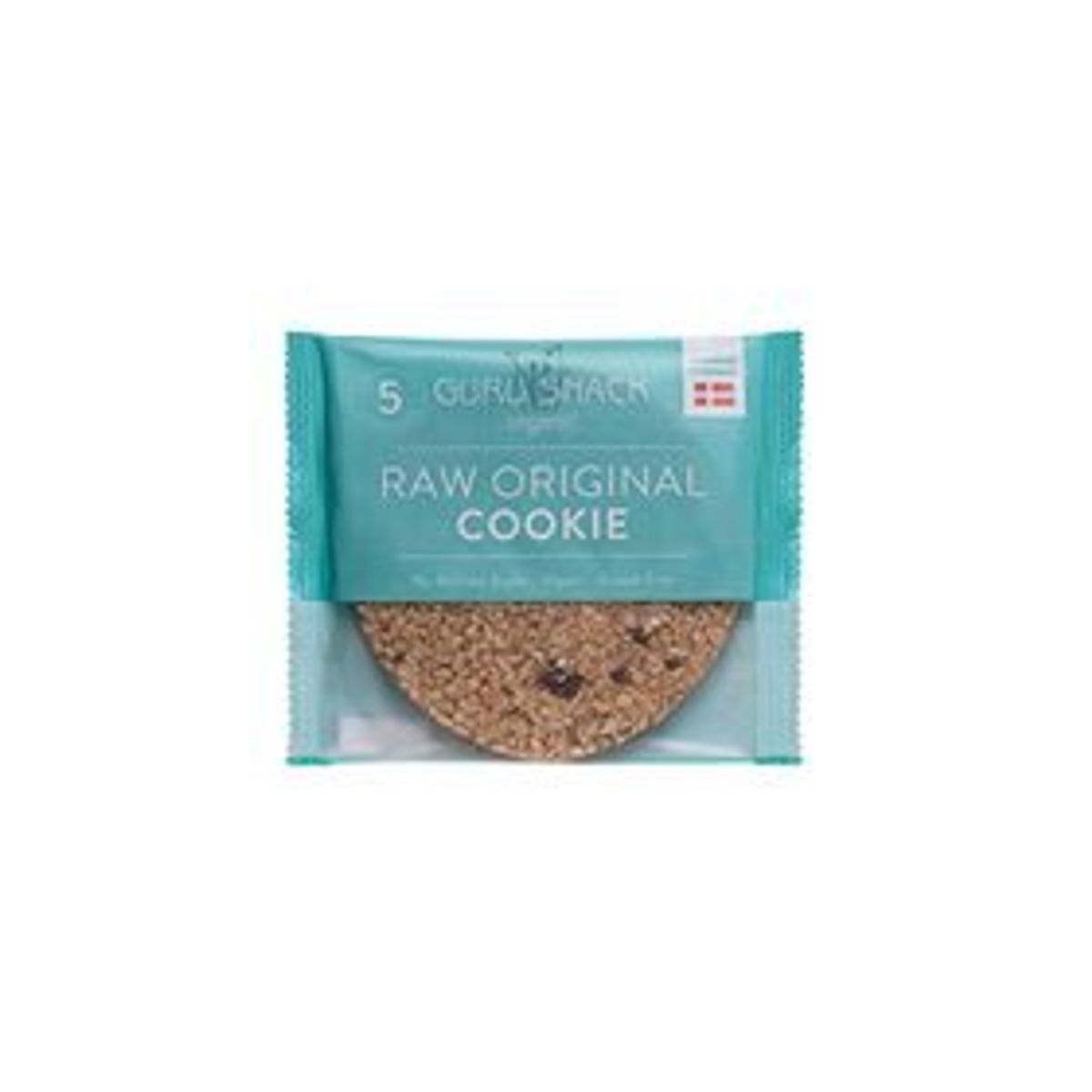 Guru Snack Raw Original Cookies Ø enkeltvis indpakket, 55g.