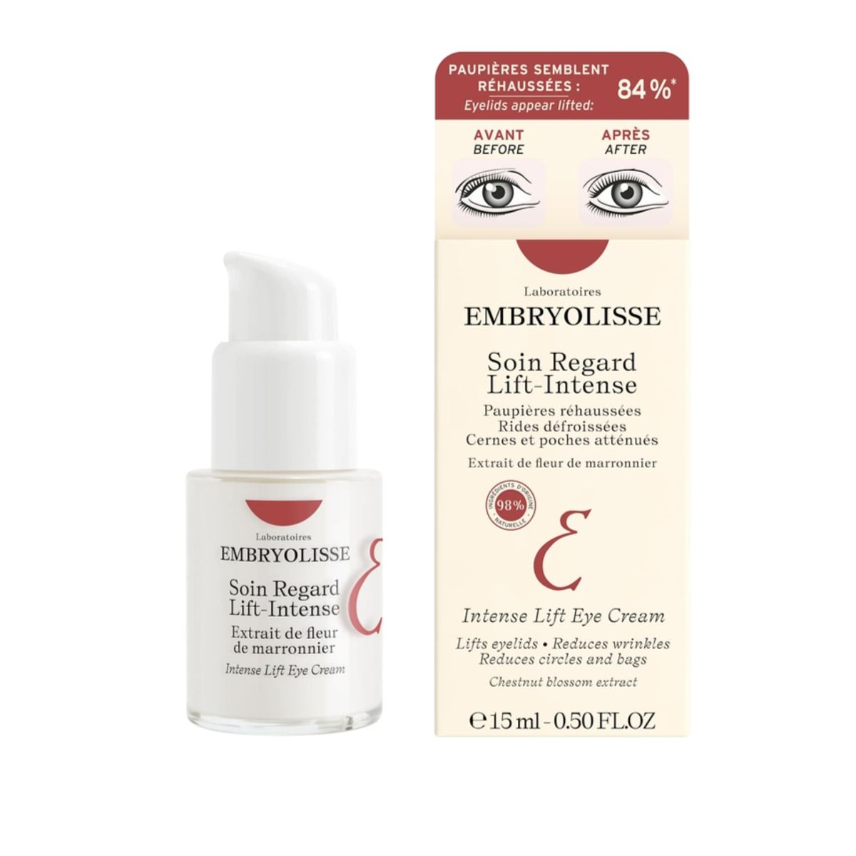 Embryolisse Intense Lift Eye Cream, 15ml.