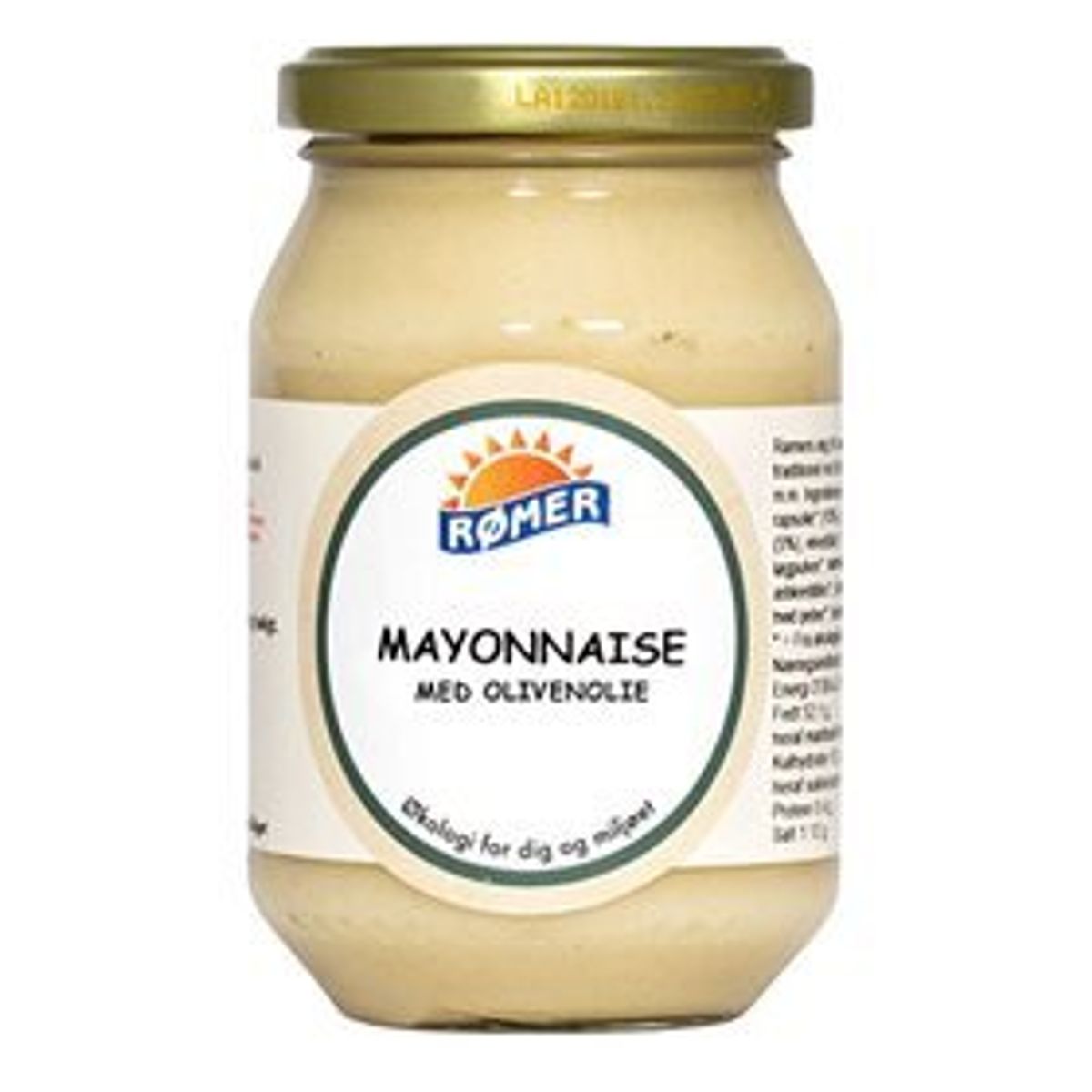 Rømer Mayonnaise olivenolie Ø, 230g.