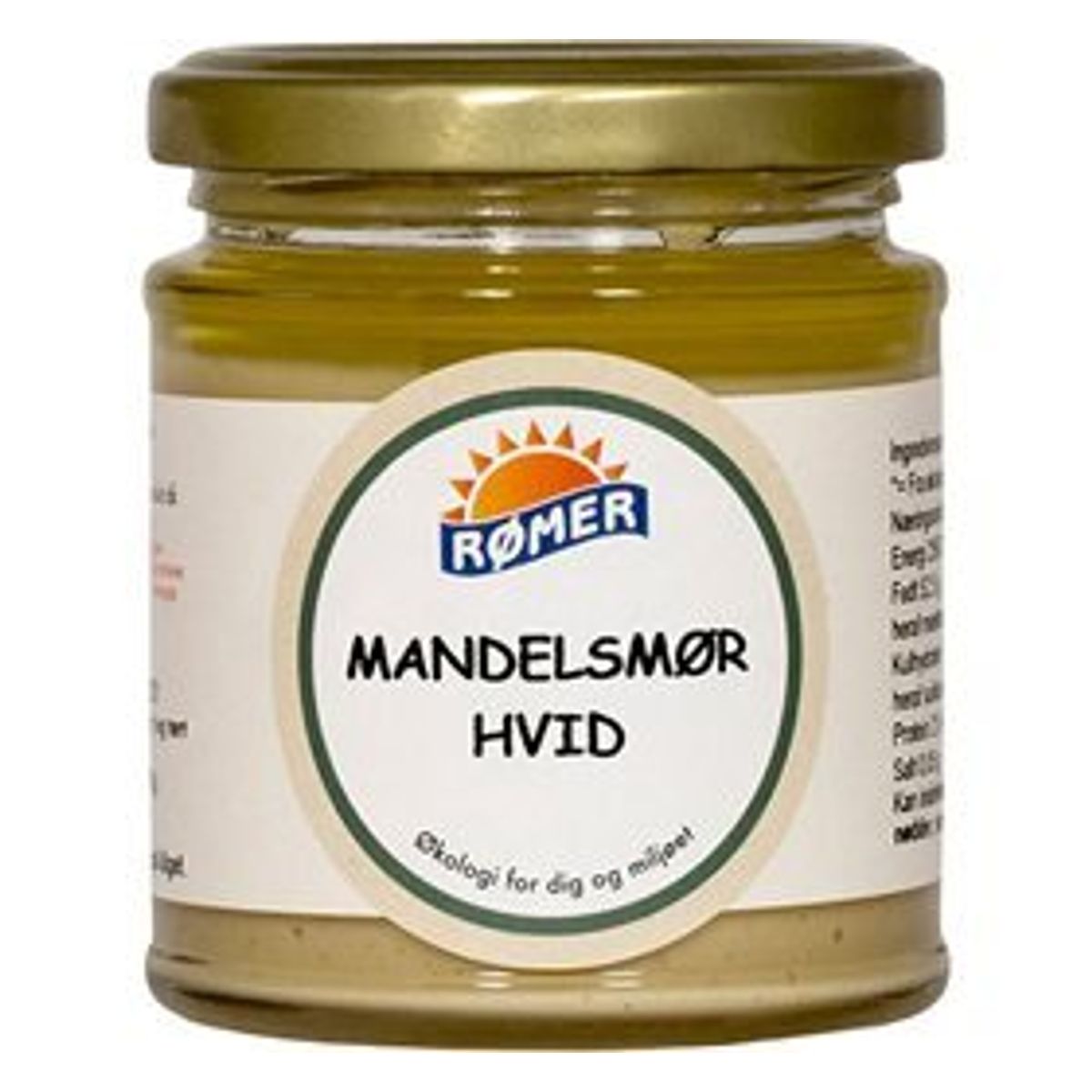 Rømer Mandelsmør Ø hvid t. børn, 170g.