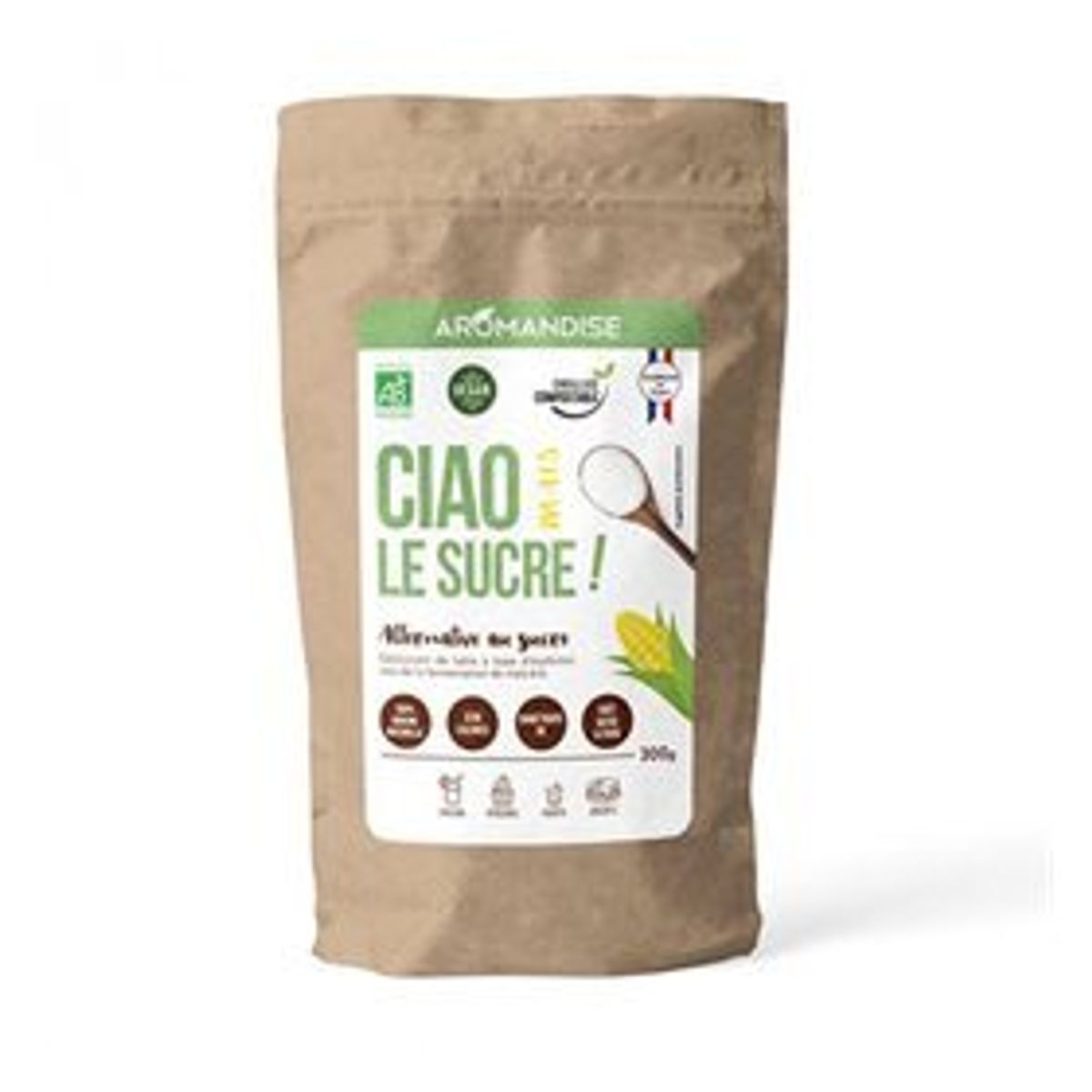 Aromandise Ciao the Sugar Erythritol (majs) Ø, 300g.