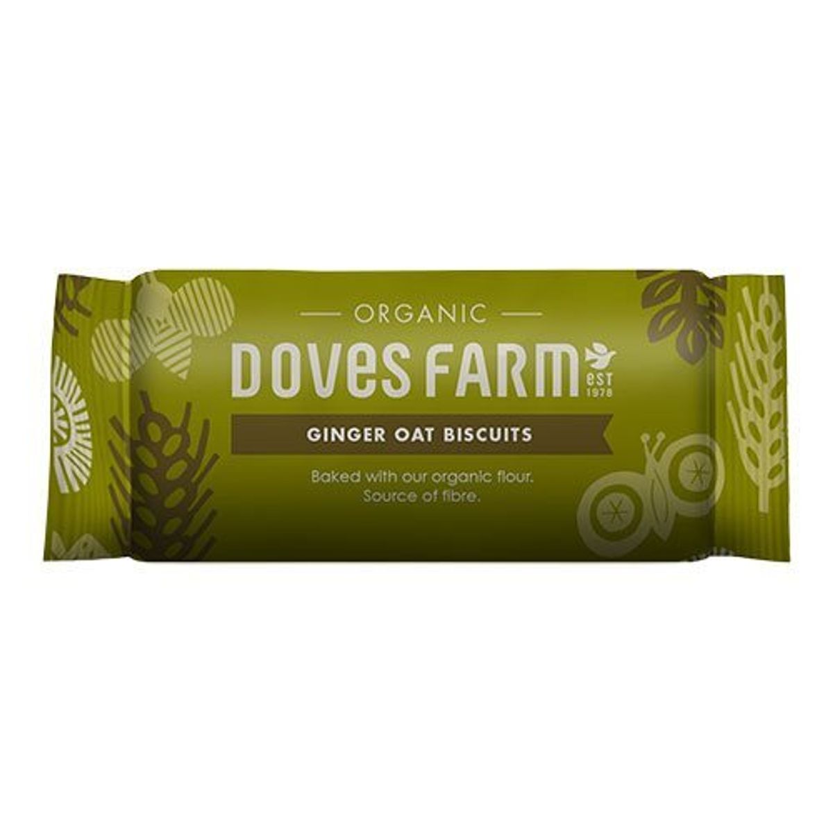 Doves Farm Ginger Oat Biscuits Ø, 200g.