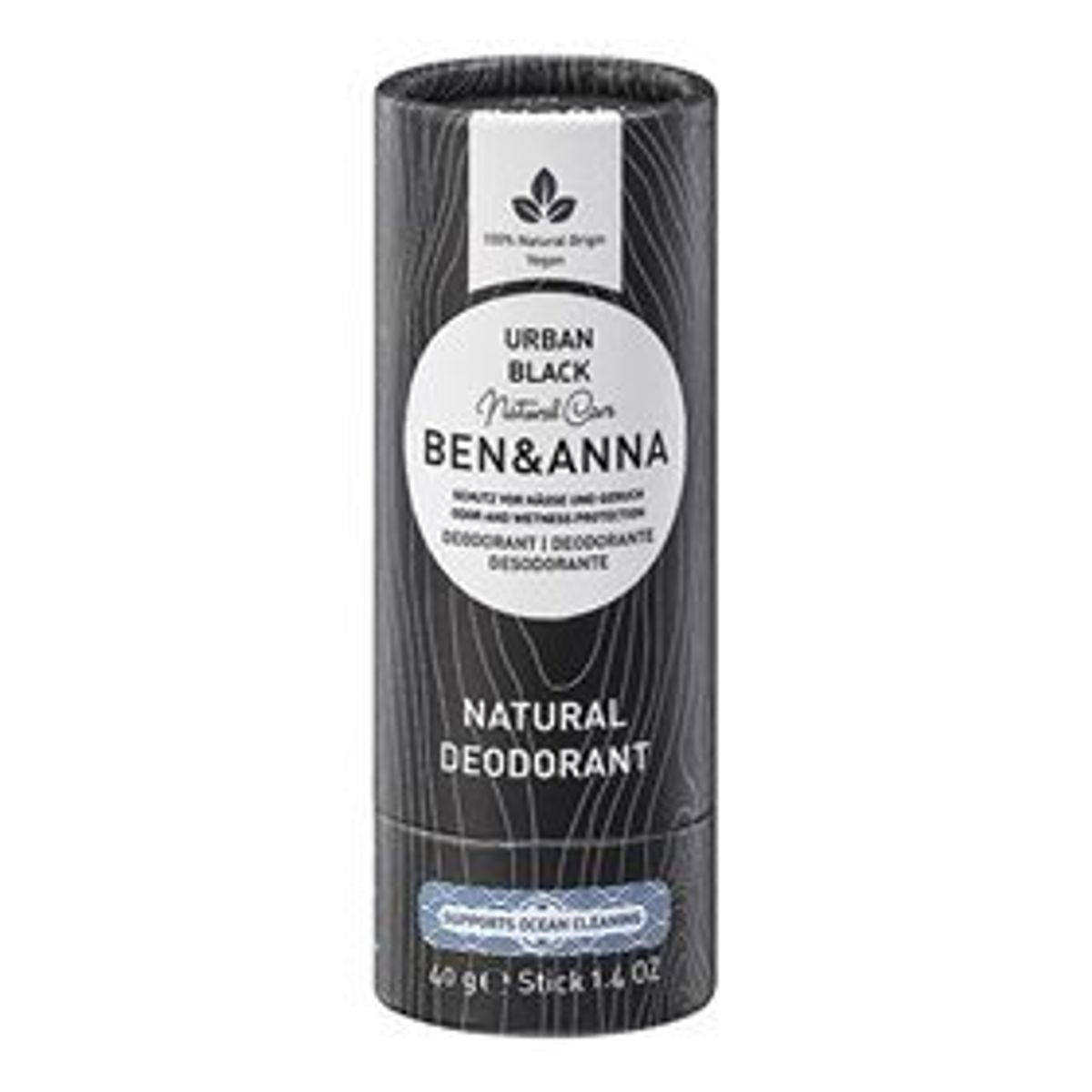 Ben&Anna Deodorant - Urban Black, 40g.