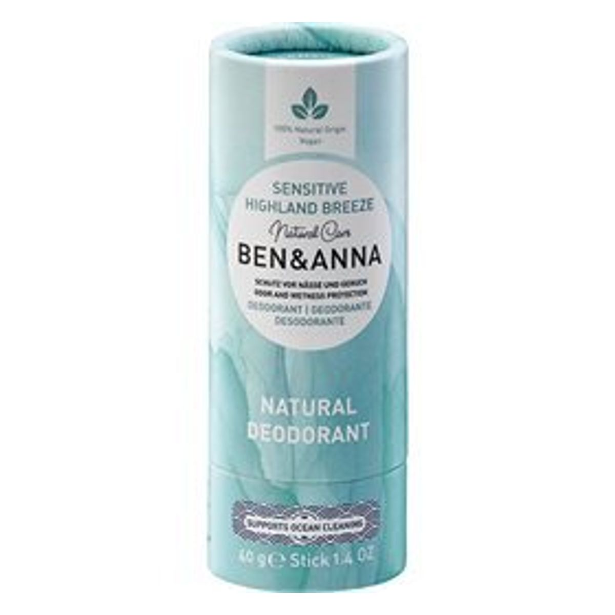 Ben & Anna Deodorant - Sensitiv - Highland Breeze, 40g.