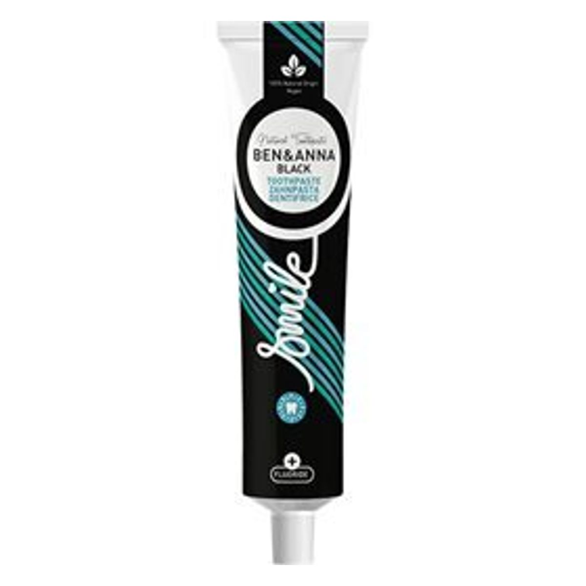 Ben & Anna Toothpaste Black + Fluoride, 75ml.