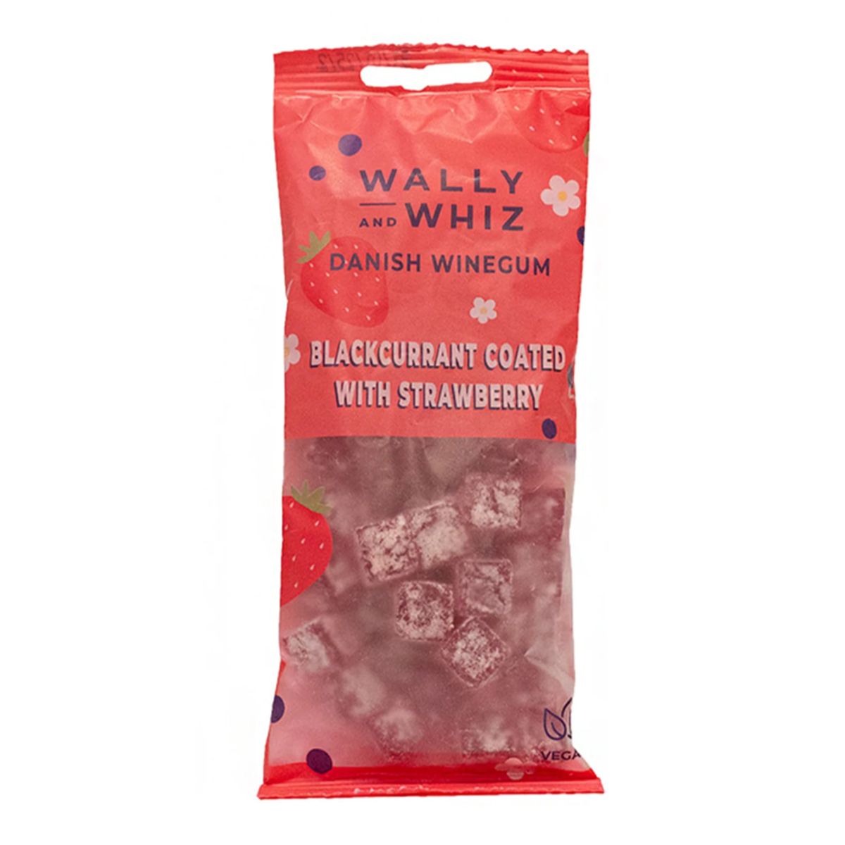 Wally & Whiz Vingummi Solbær/Jordbær, 57g.