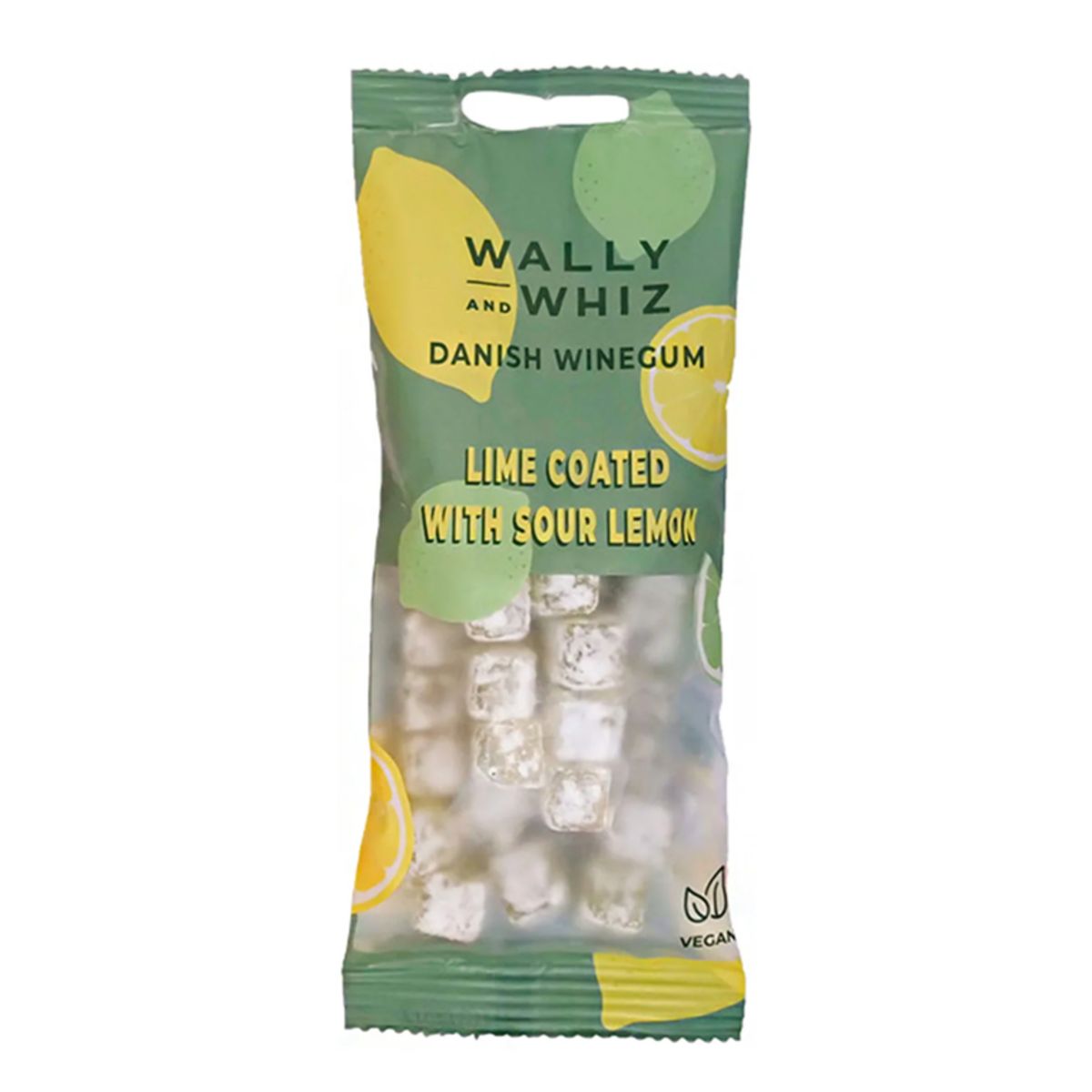 Wally & Whiz Vingummi Lime/Citron, 57g.