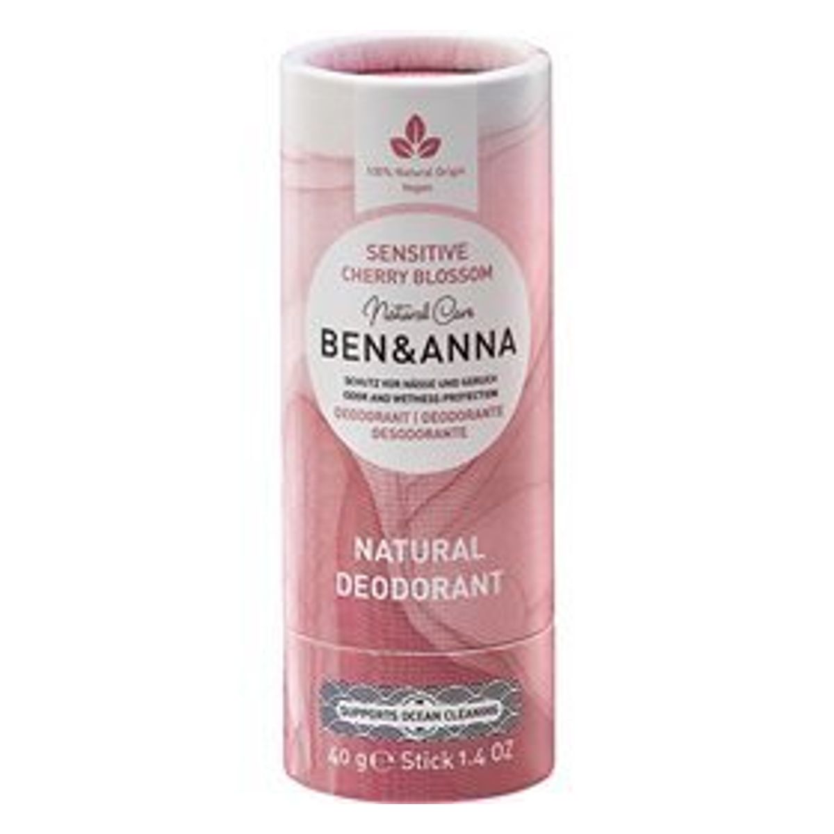 Ben & Anna Deodorant - Sensitive - Cherry Blossom, 40g.