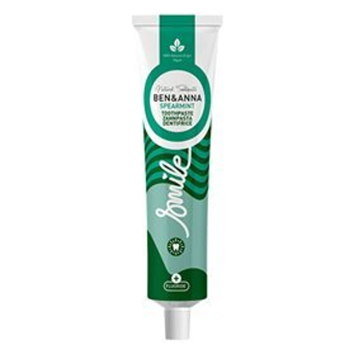 Ben & Anna Toothpaste Spearmint + Fluoride, 75ml.