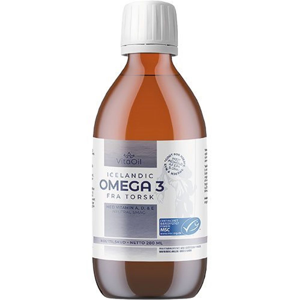 VitaOil Icelandic Omega 3 Fra Torsk, 280ml.