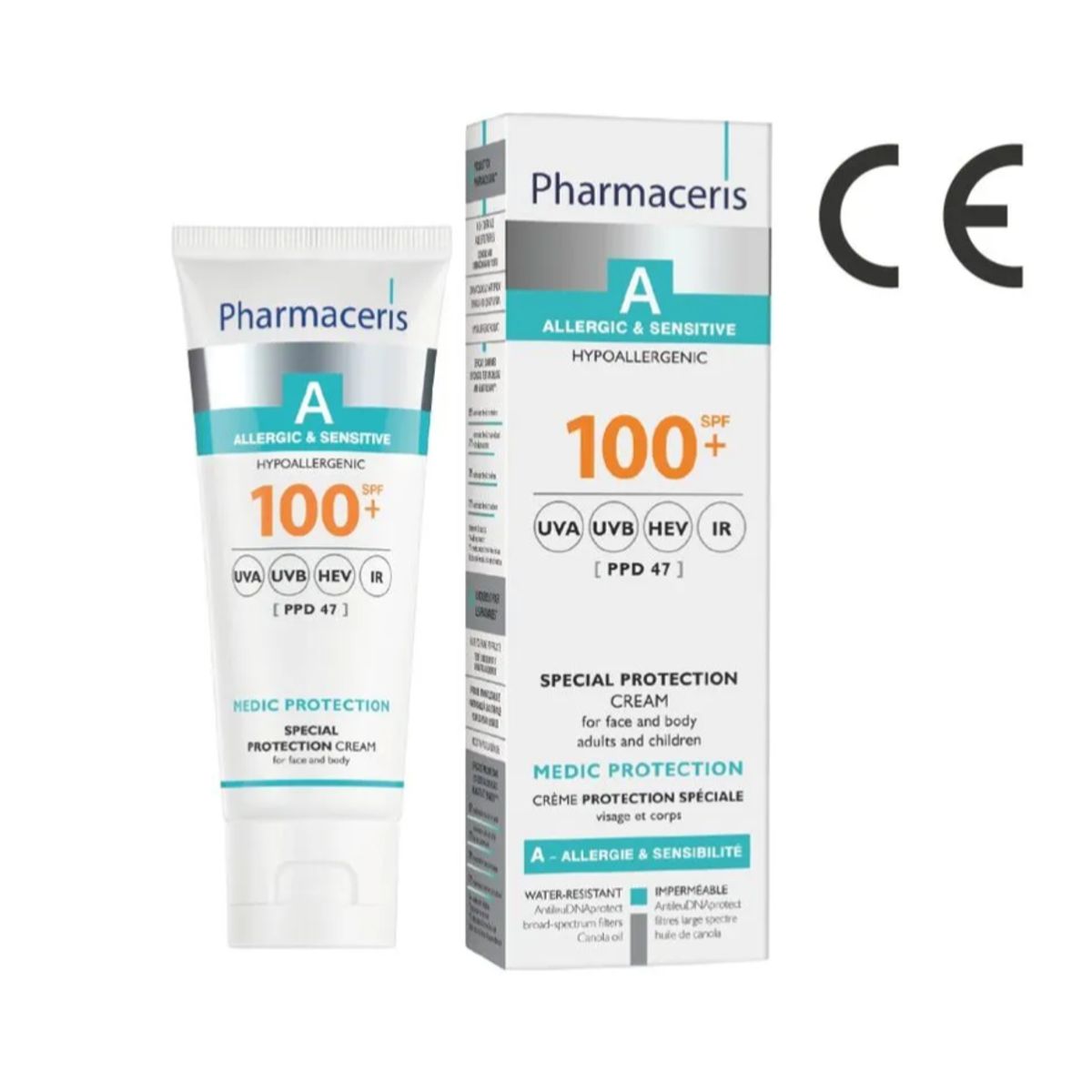 Pharmaceris A- Medic protection Speciel beskyttende creme SPF 100+ Til ansigt og krop, 50ml.