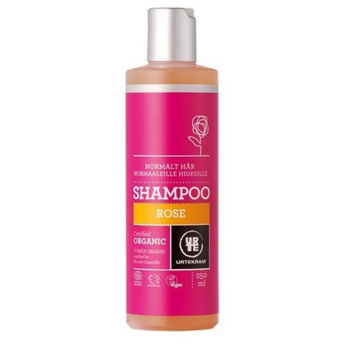 Urtekram rose Shampoo, 250ml.