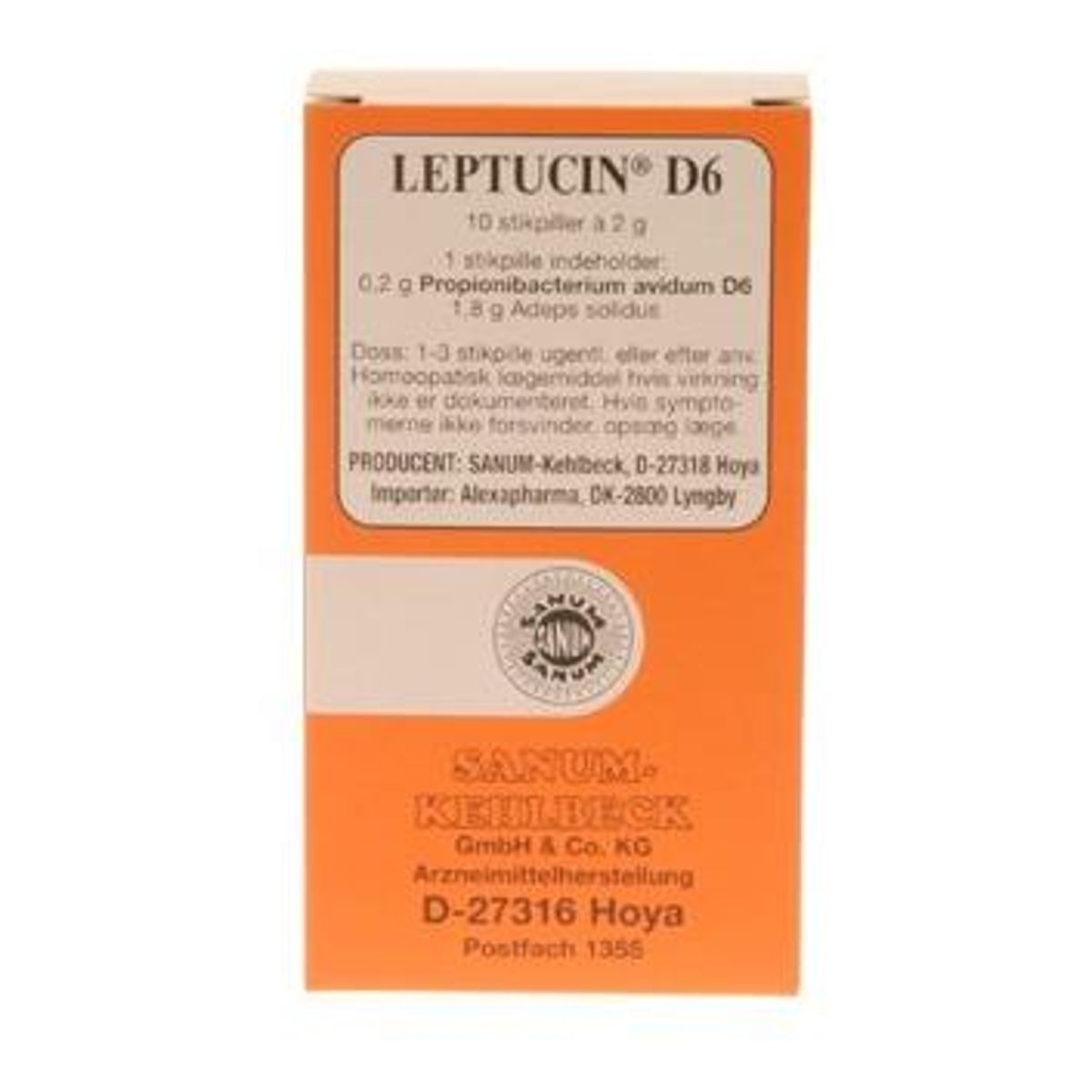 Leptucin D6 stikpiller, 10stk.