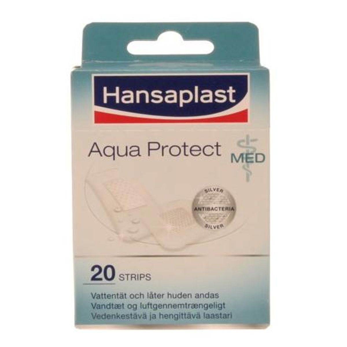 Hansaplast aqua protect strips.