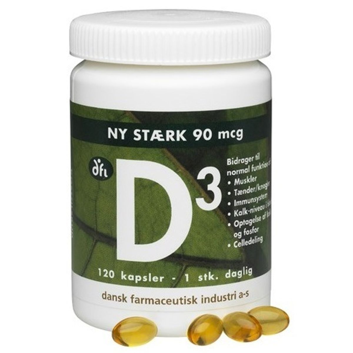 DFI D3-vitamin 90 mcg, 120kap.