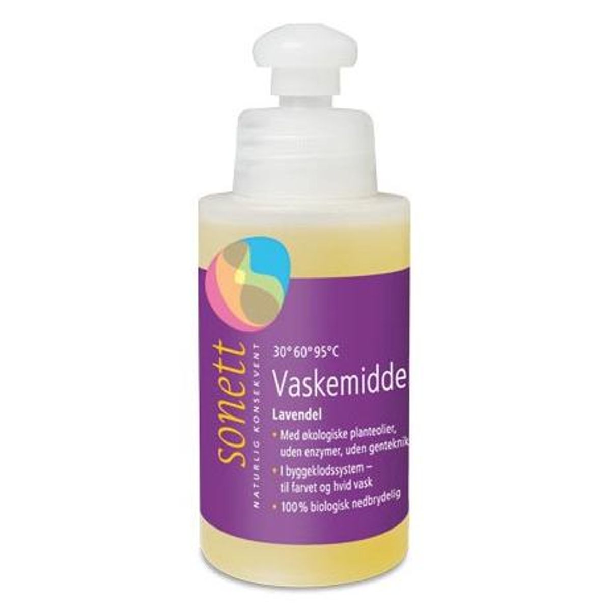 Sonett Vaskemiddel fl. lavendel, 120ml.