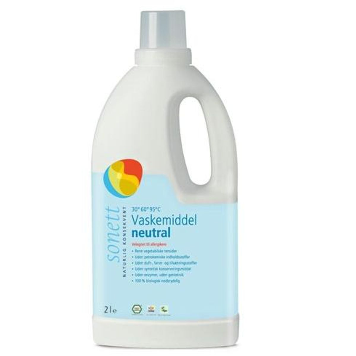 Sonett Vaskemiddel fl. neutral, 2l.