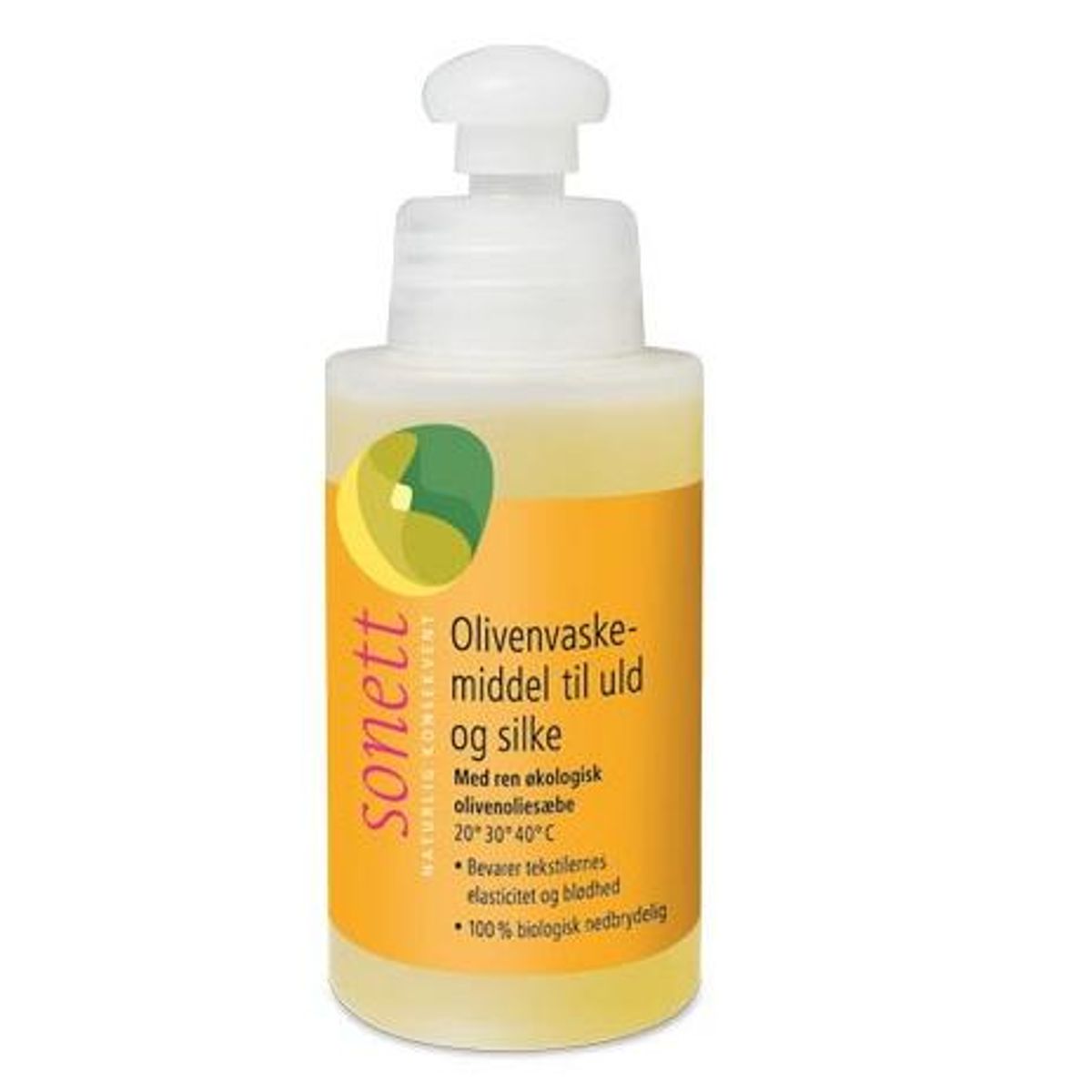 Sonett Vaskemiddel uld/silke oliven, 120ml.