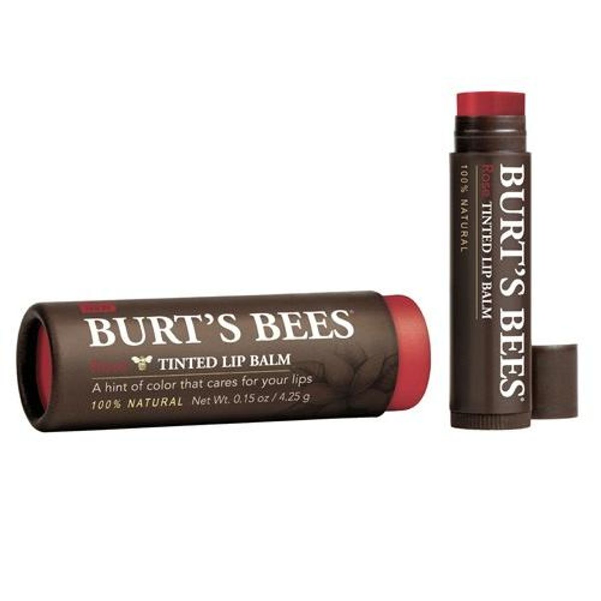 Burt ´s Bees Lip balm farvet rose, 4250mg.